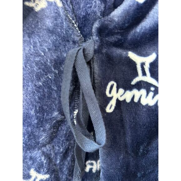Sonoma Intimates Navy Blue Zodiac Super Soft Cozy Robe Women's Small New Gift - Picture 3 of 10